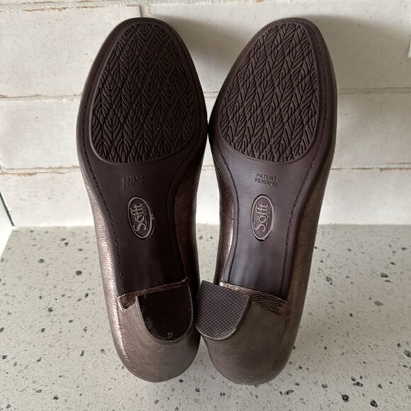 Sofft Lana Women’s Bronze Leather Pumps Block Heeled Comfortable Shoes Size 9M - Picture 8 of 15